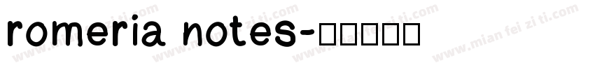 romeria notes字体转换